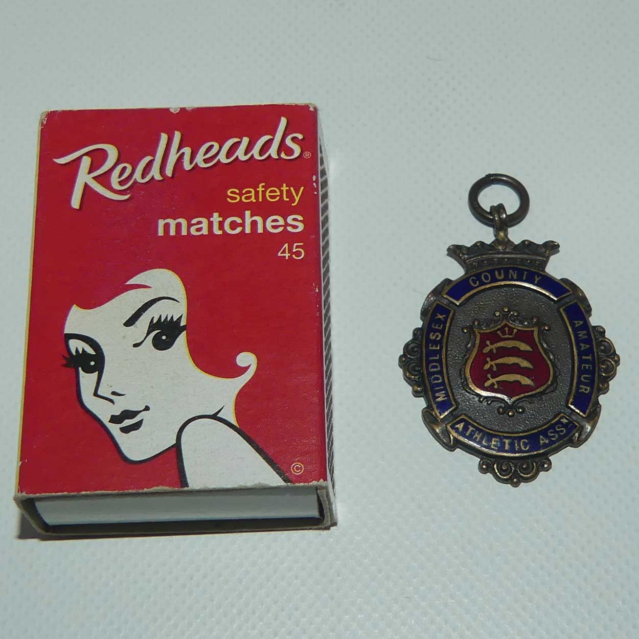 Middlesex County Amateur Athletic Association fob medal | 1923 Tug of War Championship Runners Up Metropolitan Police B DIV AC PC ROWLAND