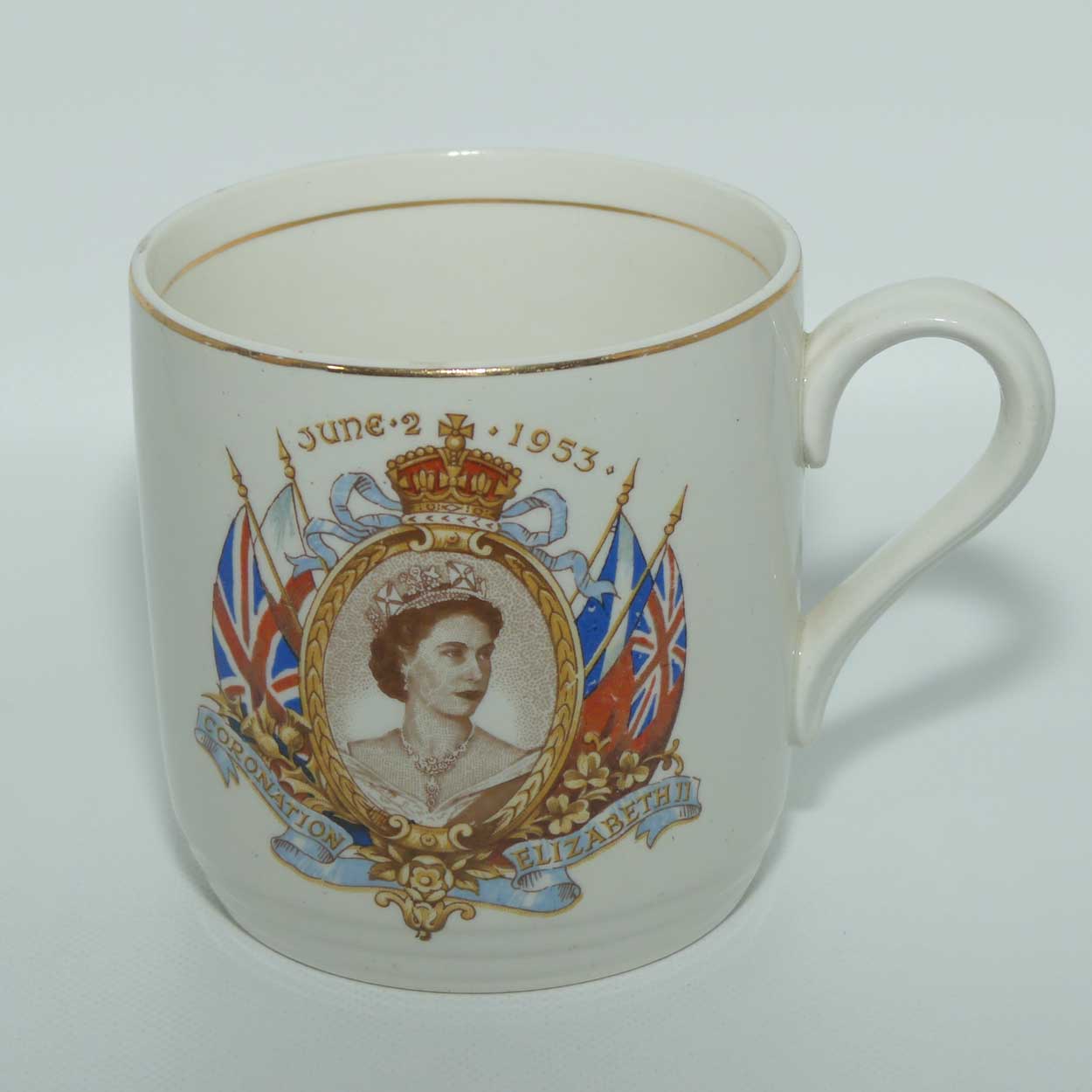 Midwinter England Coronation mug | Queen Elizabeth II | 2nd June 1953