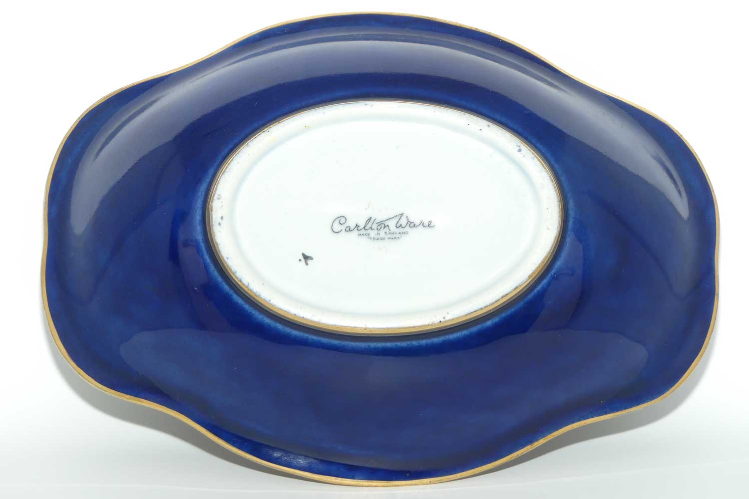 Carlton Ware oval bowl | Mikado pattern with exceptional gilt border | 28cm wide