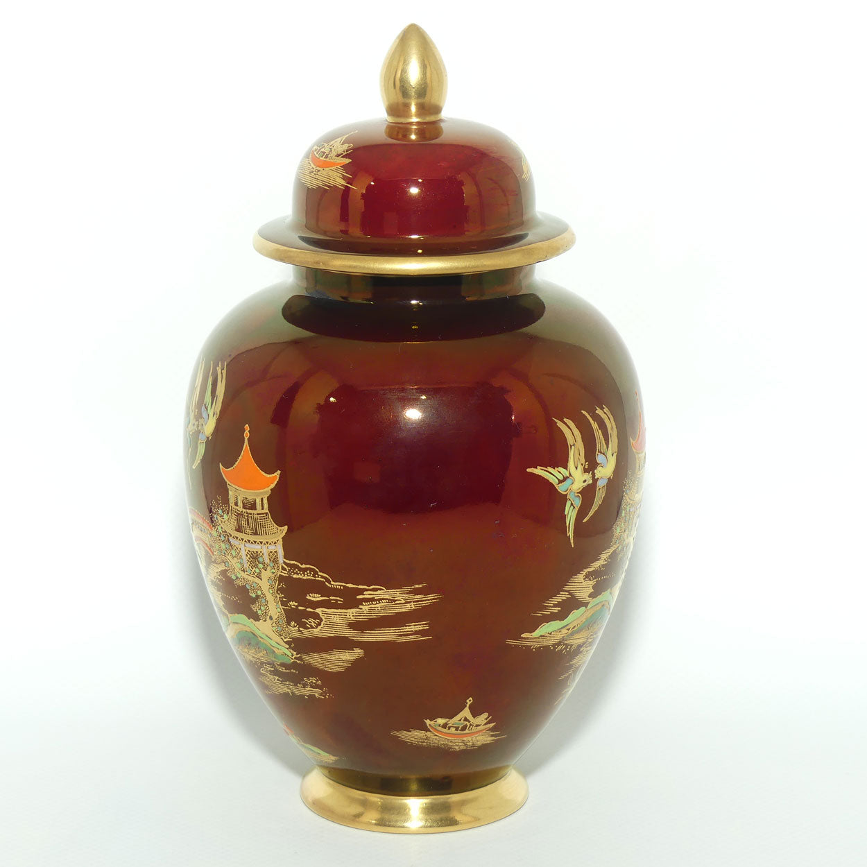 Carlton Ware Rouge Royale Mikado pattern ginger jar | #1