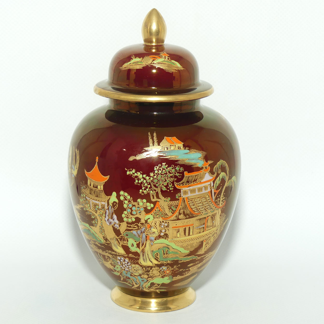 Carlton Ware Rouge Royale Mikado pattern ginger jar | #1