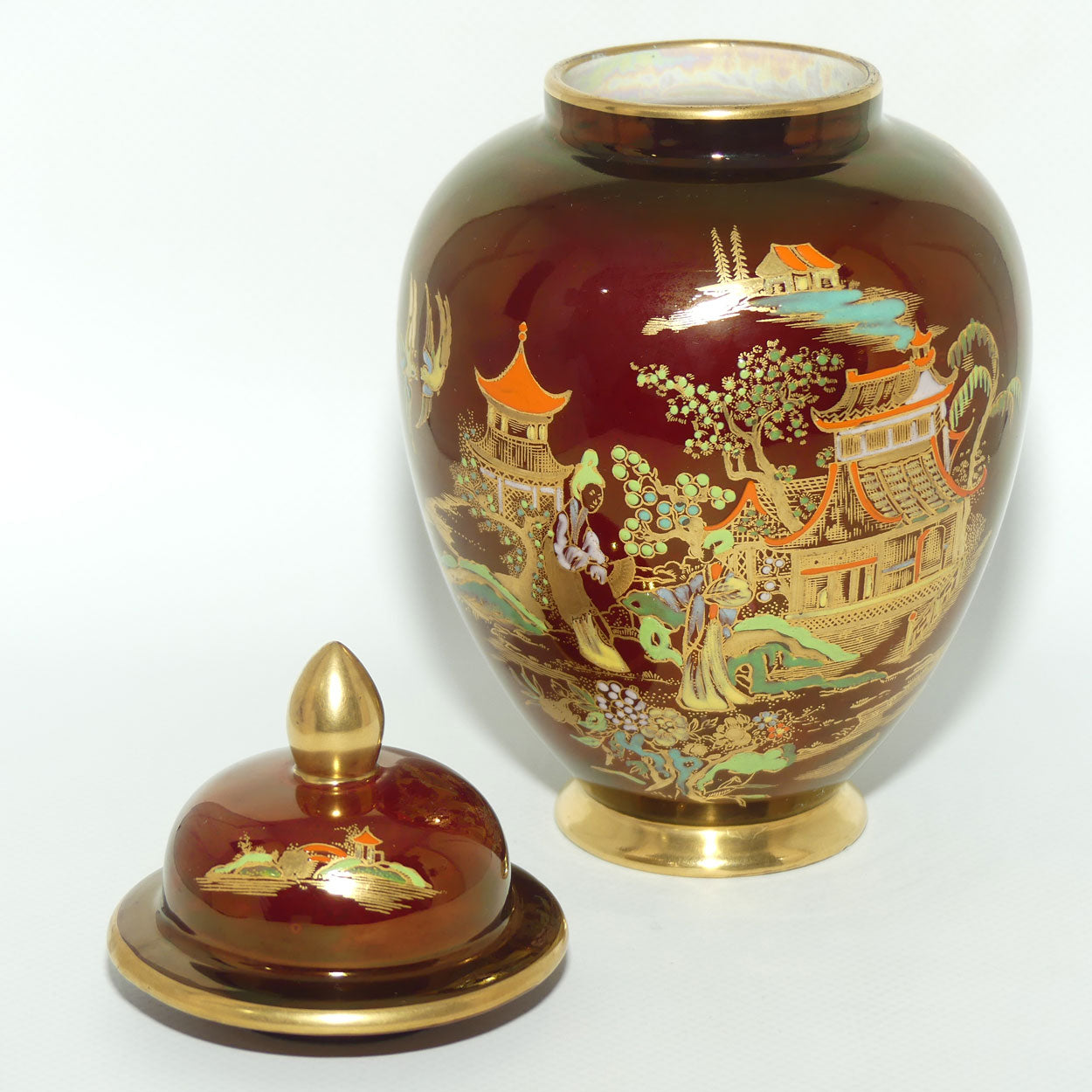 Carlton Ware Rouge Royale Mikado pattern ginger jar | #1