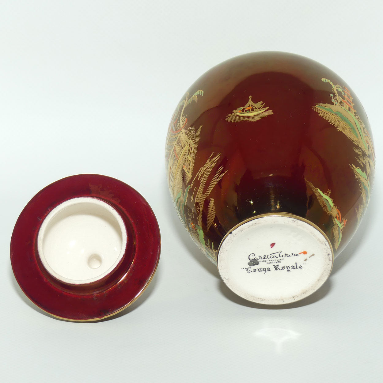 Carlton Ware Rouge Royale Mikado pattern ginger jar | #1
