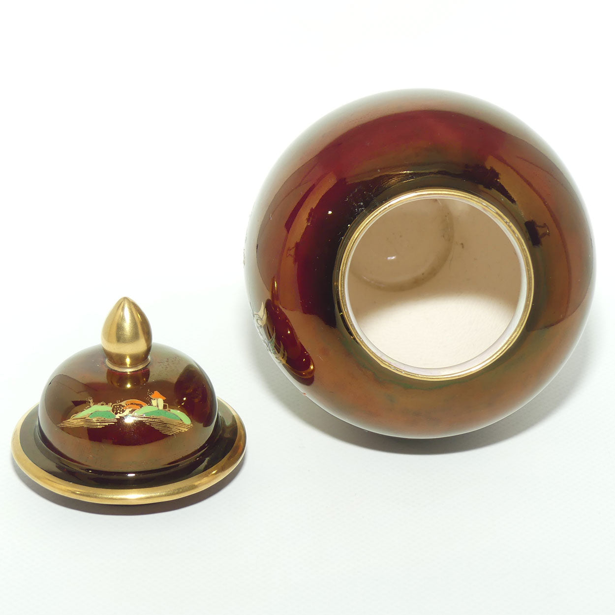 Carlton Ware Rouge Royale Pagoda pattern ginger jar | #2