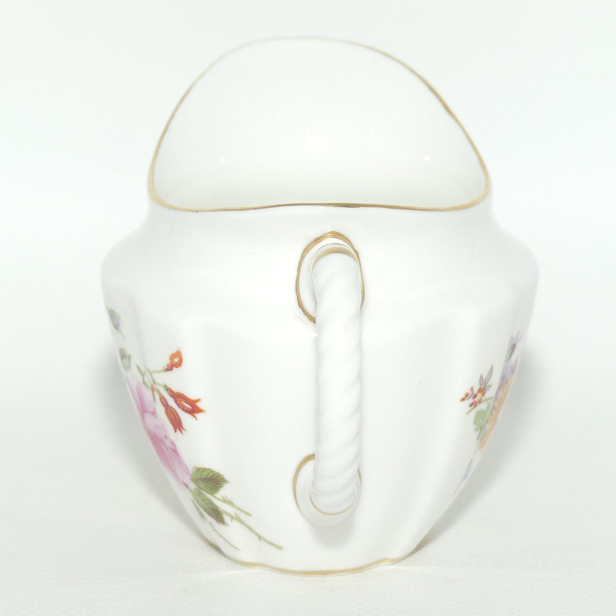 Royal Crown Derby Derby Posies Creamer Jug | Oval Shape | Dark Green backstamp
