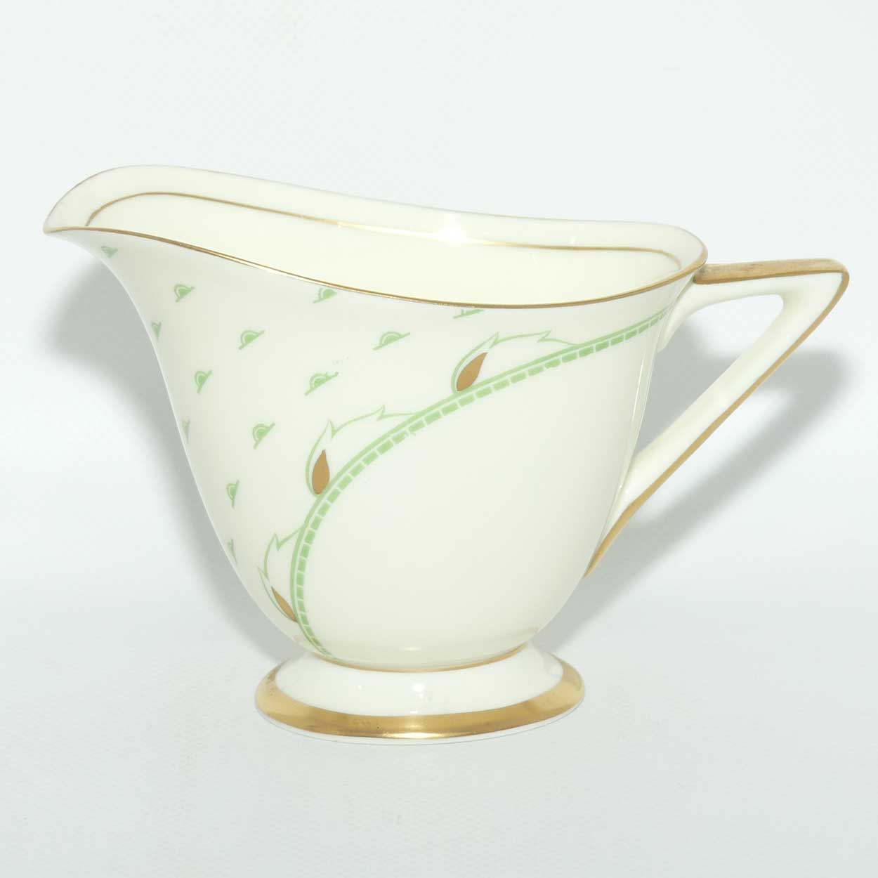 Royal Doulton Yvonne pattern milk jug and sugar bowl | Art Deco | V1653