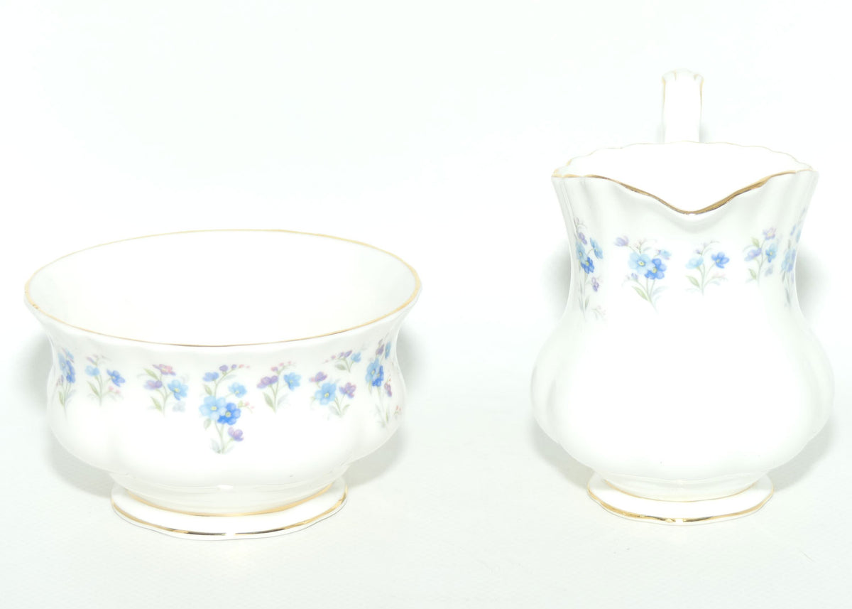 Royal Albert Bone China England Memory Lane milk jug and sugar bowl | Coffee size