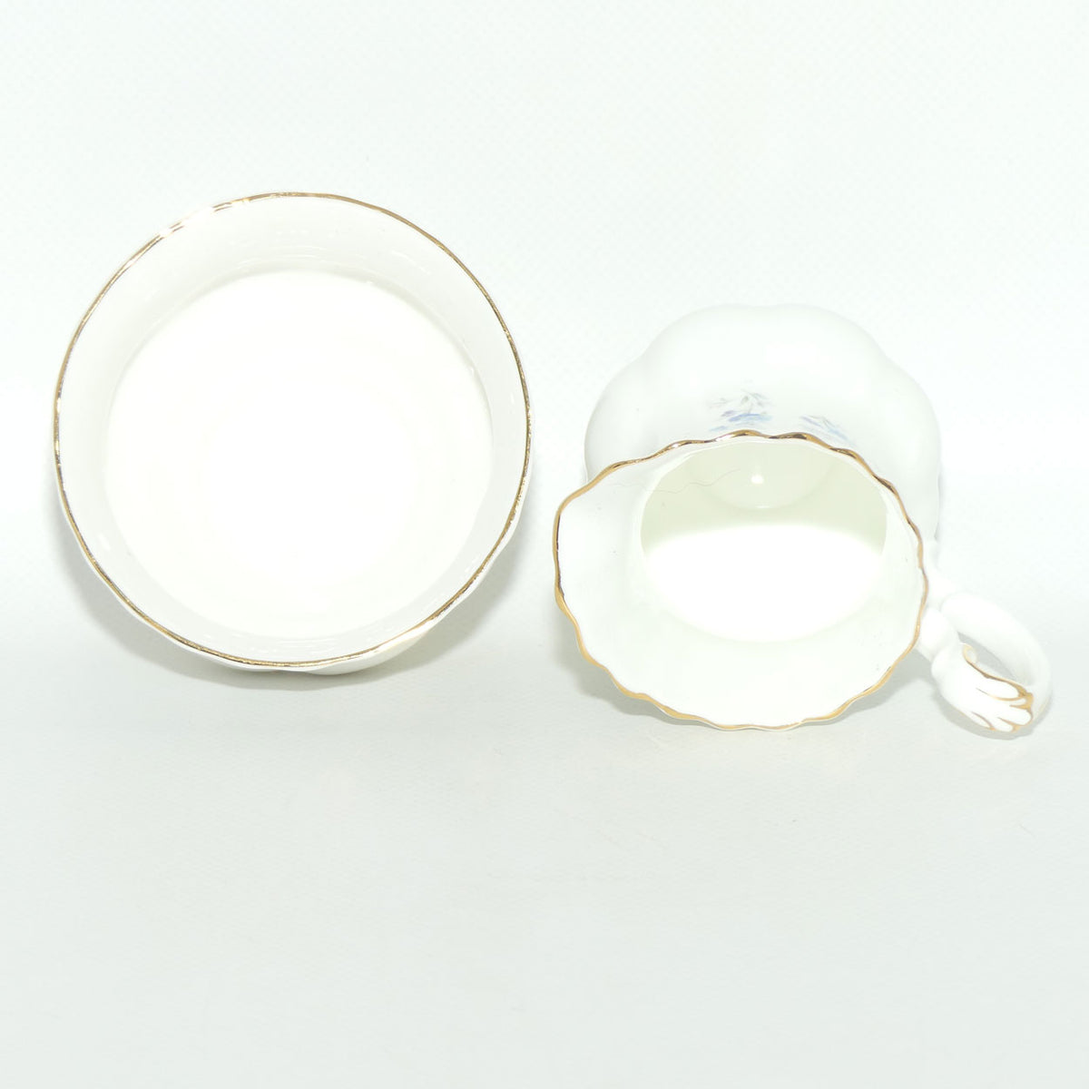Royal Albert Bone China England Memory Lane milk jug and sugar bowl | Coffee size