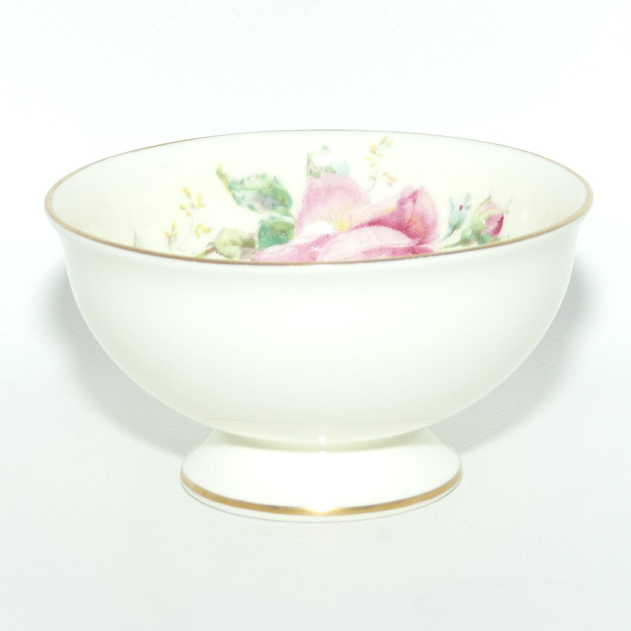 Royal Doulton June Roses milk and sugar | Both on Footed Base