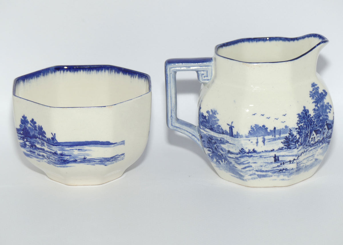 Royal Doulton Norfolk milk jug and sugar bowl