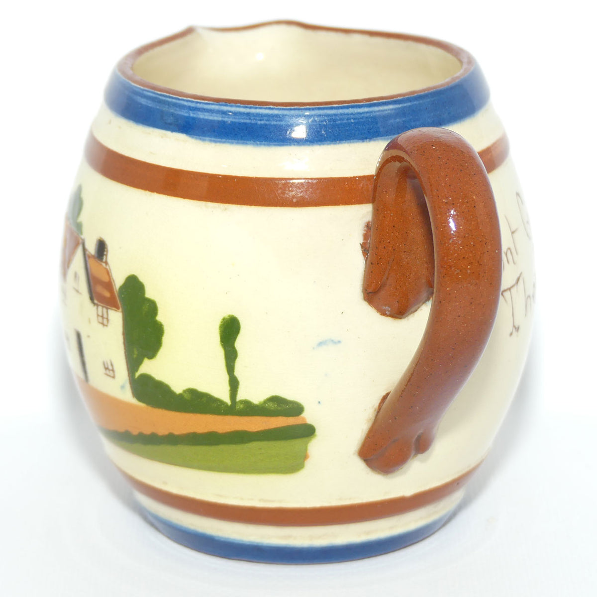 Torquay Ware | Motto Ware | Globe shape Milk Jug