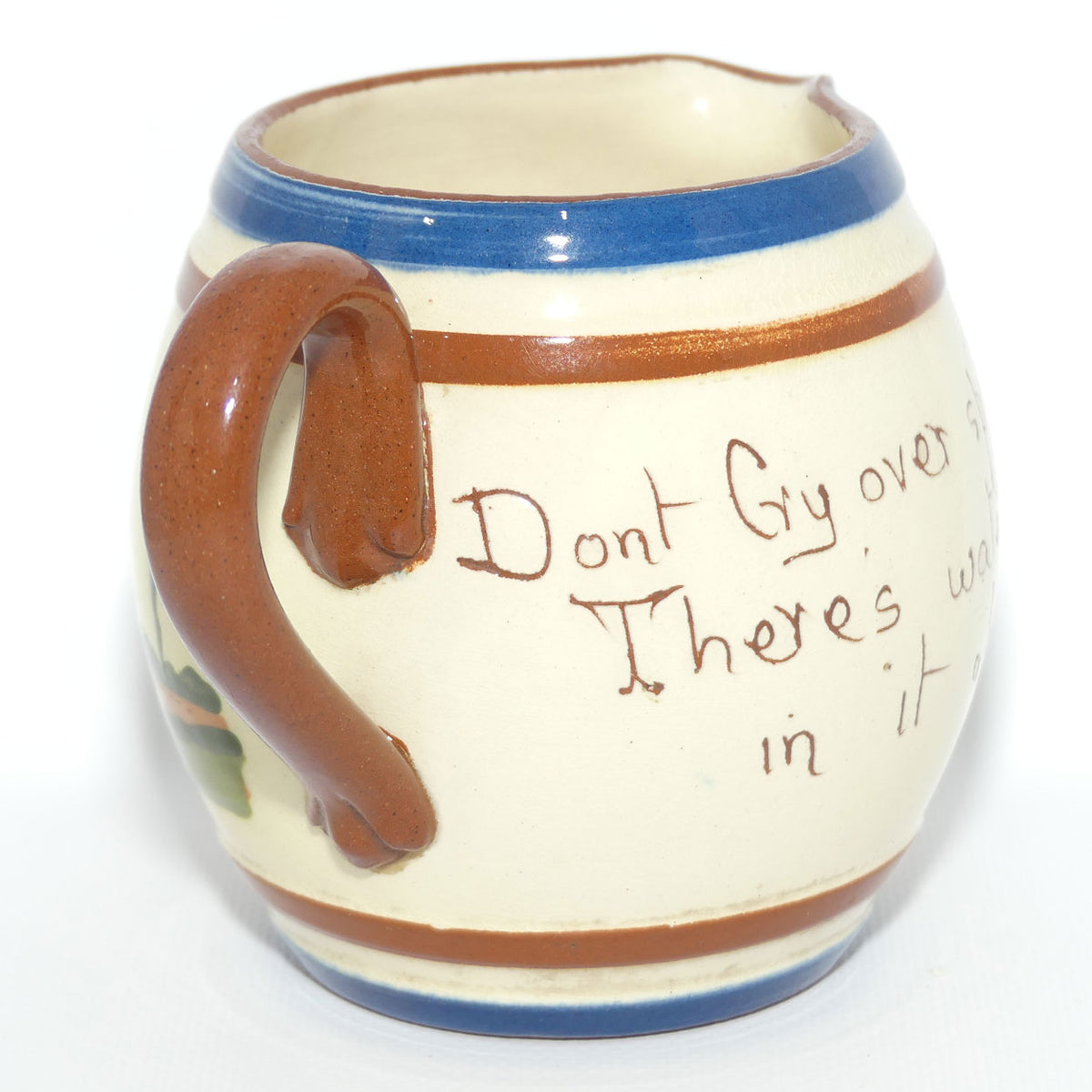 Torquay Ware | Motto Ware | Globe shape Milk Jug