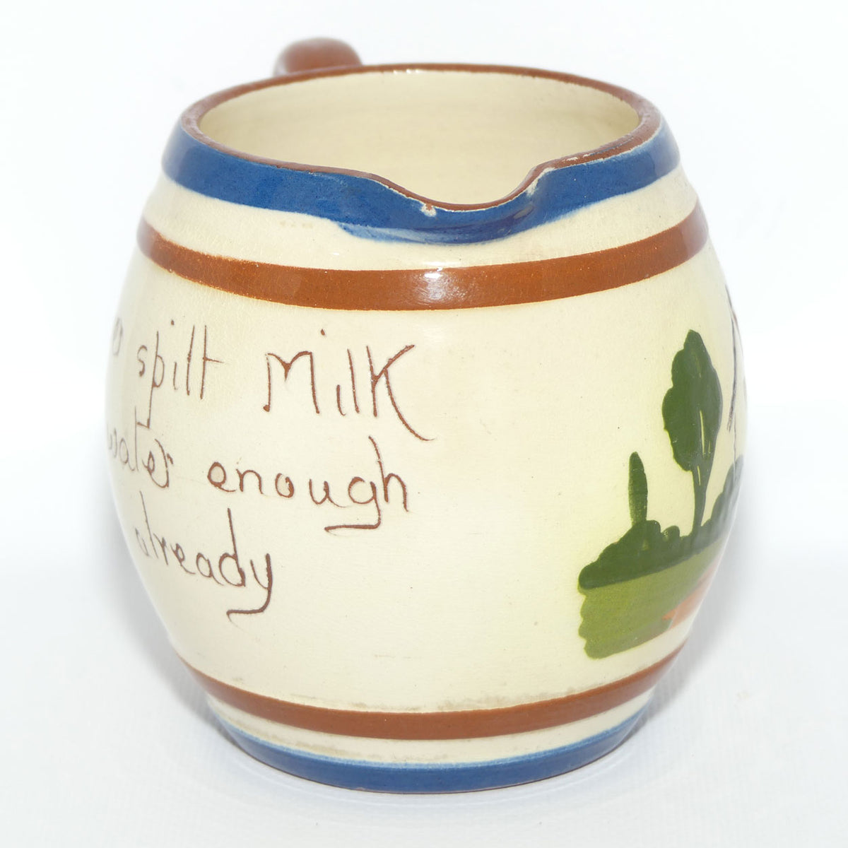 Torquay Ware | Motto Ware | Globe shape Milk Jug