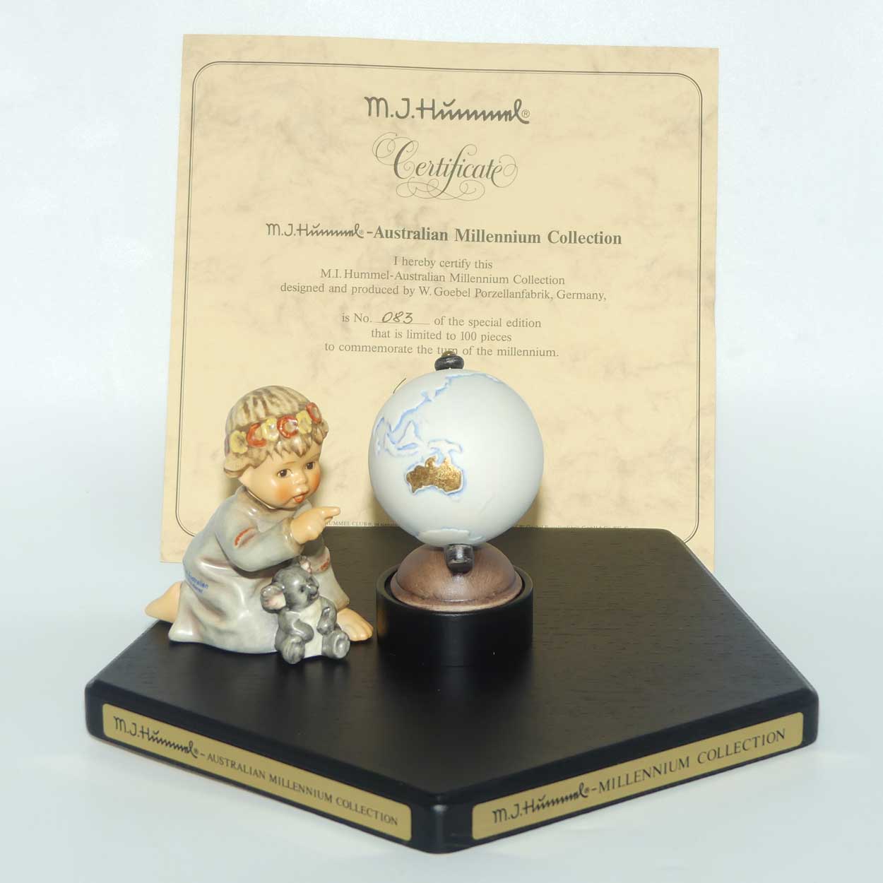 HUM2060 to HUM2065 MI Hummel Australian Millenium Collection set of 6 figures | Australian Edition | Ltd Ed 100 only | boxed