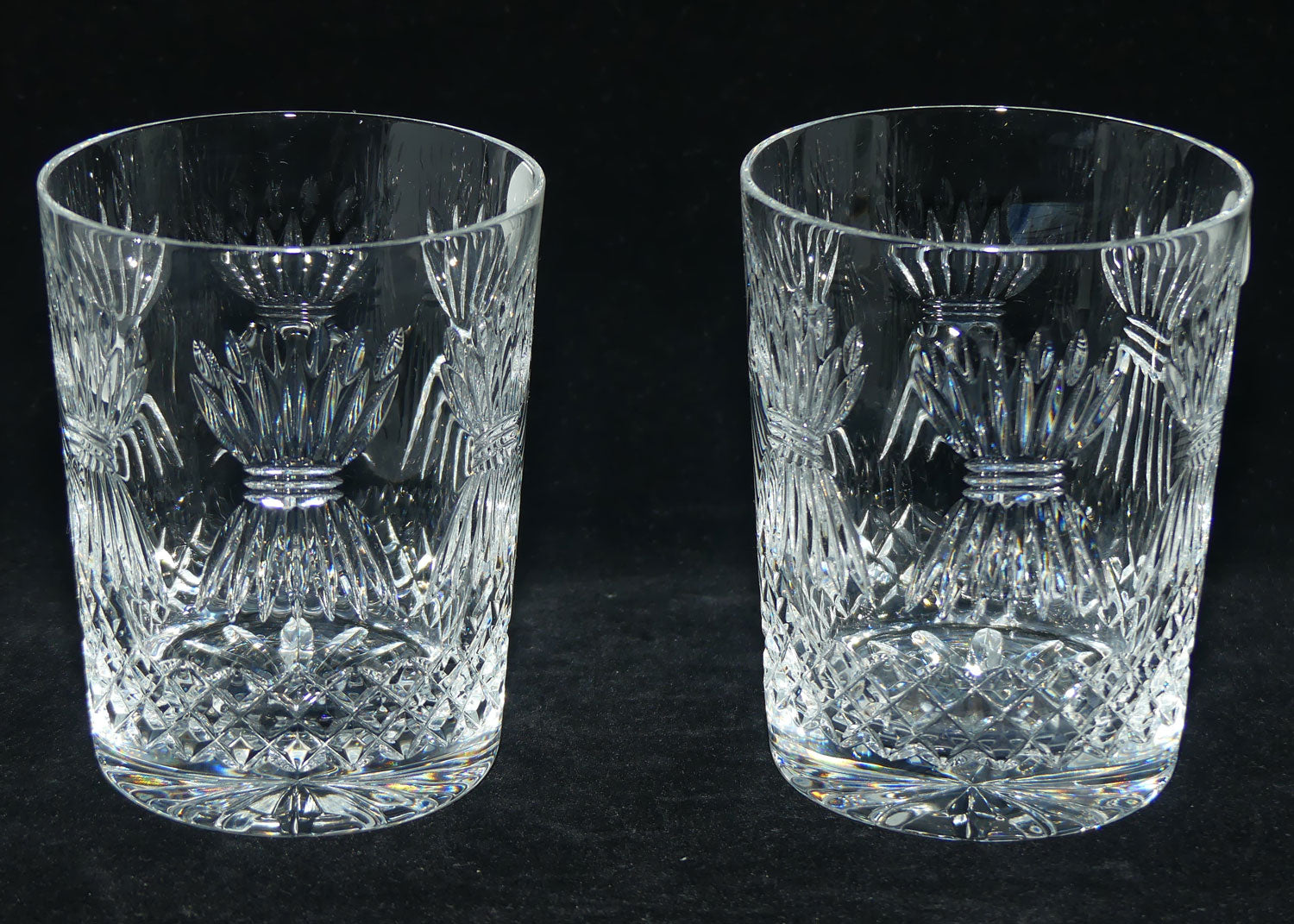 Waterford Crystal Millenium Collection | Pair of Toasting Double Old Fashioned tumblers | PROSPERITY |boxed