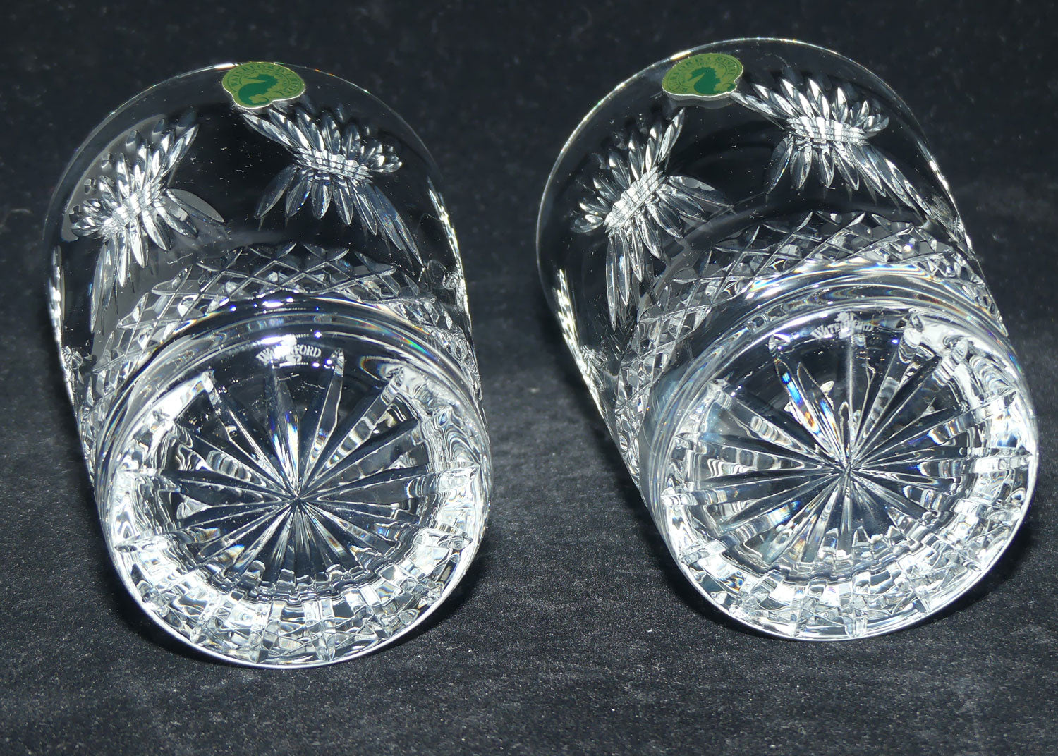 Waterford Crystal Millenium Collection | Pair of Toasting Double Old Fashioned tumblers | PROSPERITY |boxed