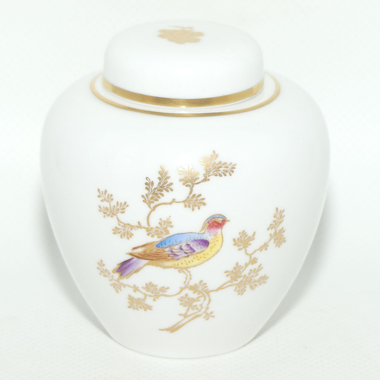 Spode Bird Motif miniature ginger jar