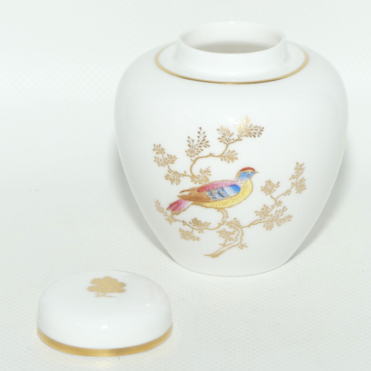 Spode Bird Motif miniature ginger jar