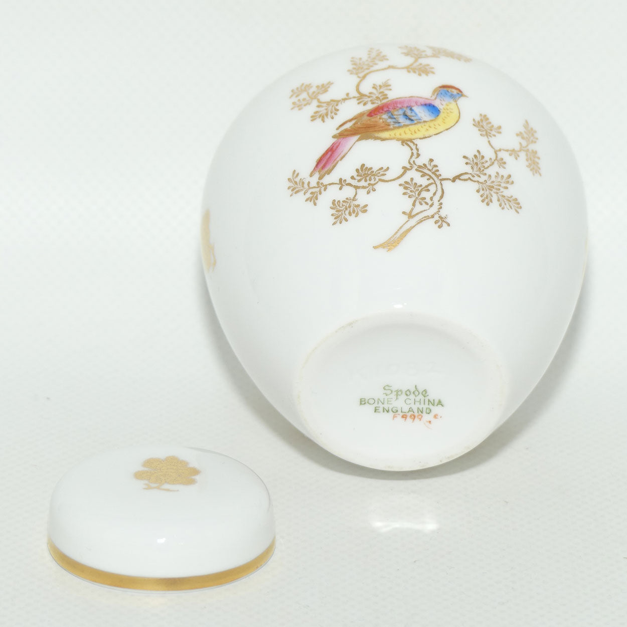 Spode Bird Motif miniature ginger jar
