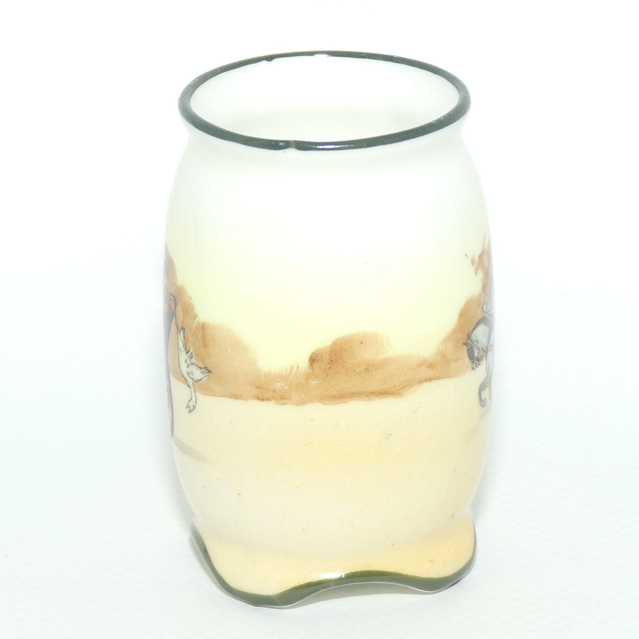 Royal Doulton Coaching Days miniature vase E3804 | 4 Splay Feet