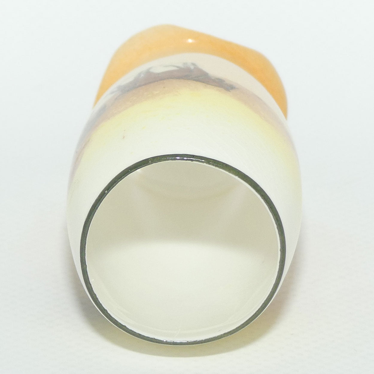 Royal Doulton Coaching Days miniature vase E3804 | 4 Splay Feet | Wide Mouth