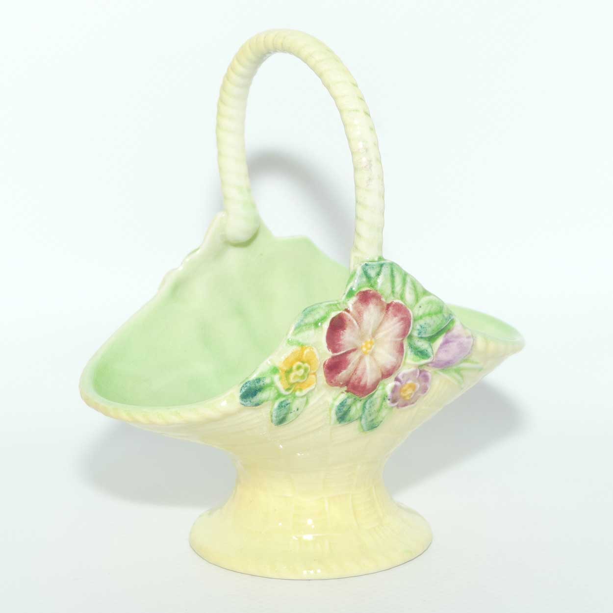 Carlton Ware miniature floral embossed basket