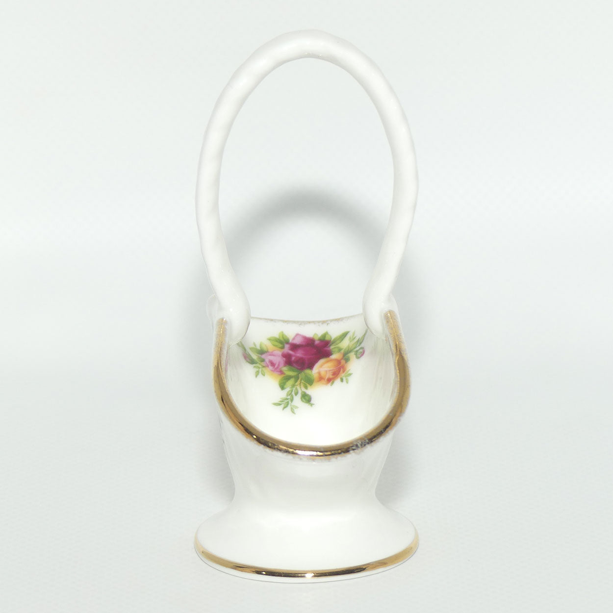 Royal Albert Bone China England Old Country Roses Basket | Miniature