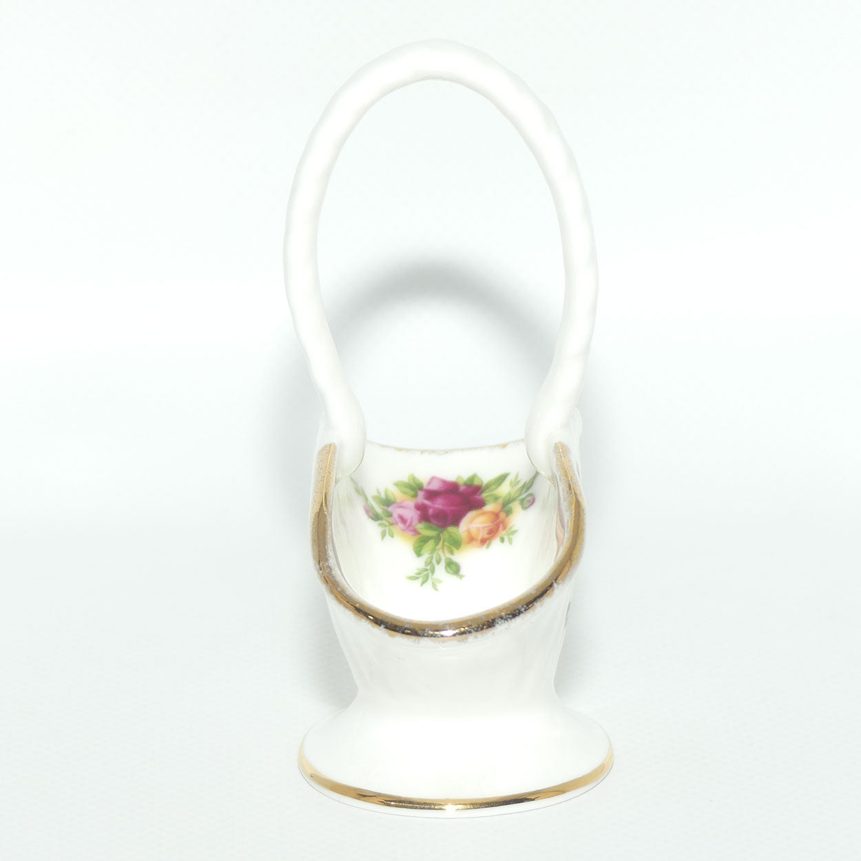 Royal Albert Bone China England Old Country Roses Basket | Miniature