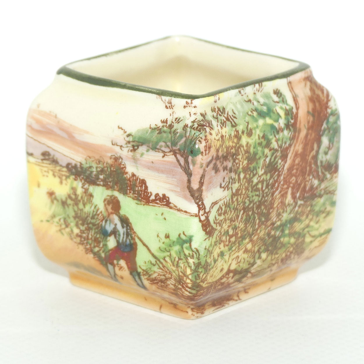 Royal Doulton Rustic England miniature box vase D5694