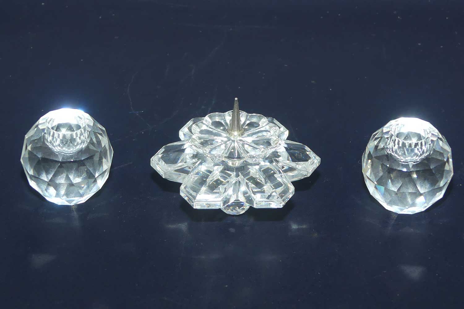 Swarovski Crystal | collection of small Candle Holders | no box