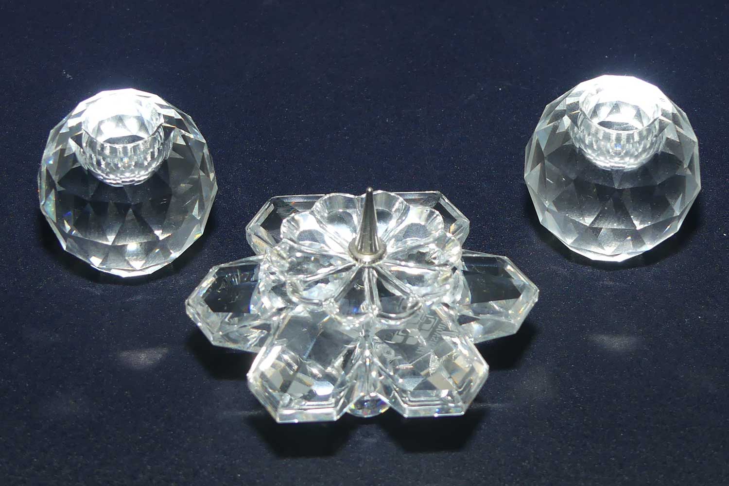 Swarovski Crystal | collection of small Candle Holders | no box