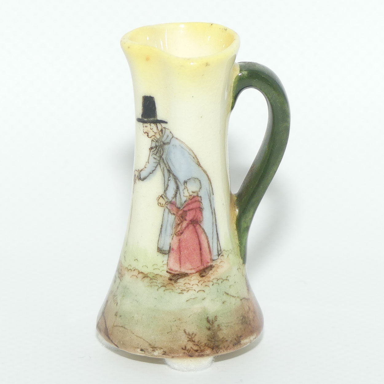 Royal Doulton Welsh miniature jug with pinched spout