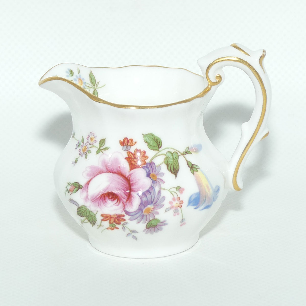 Royal Crown Derby Derby Posies milk jug and sugar bowl | mini size