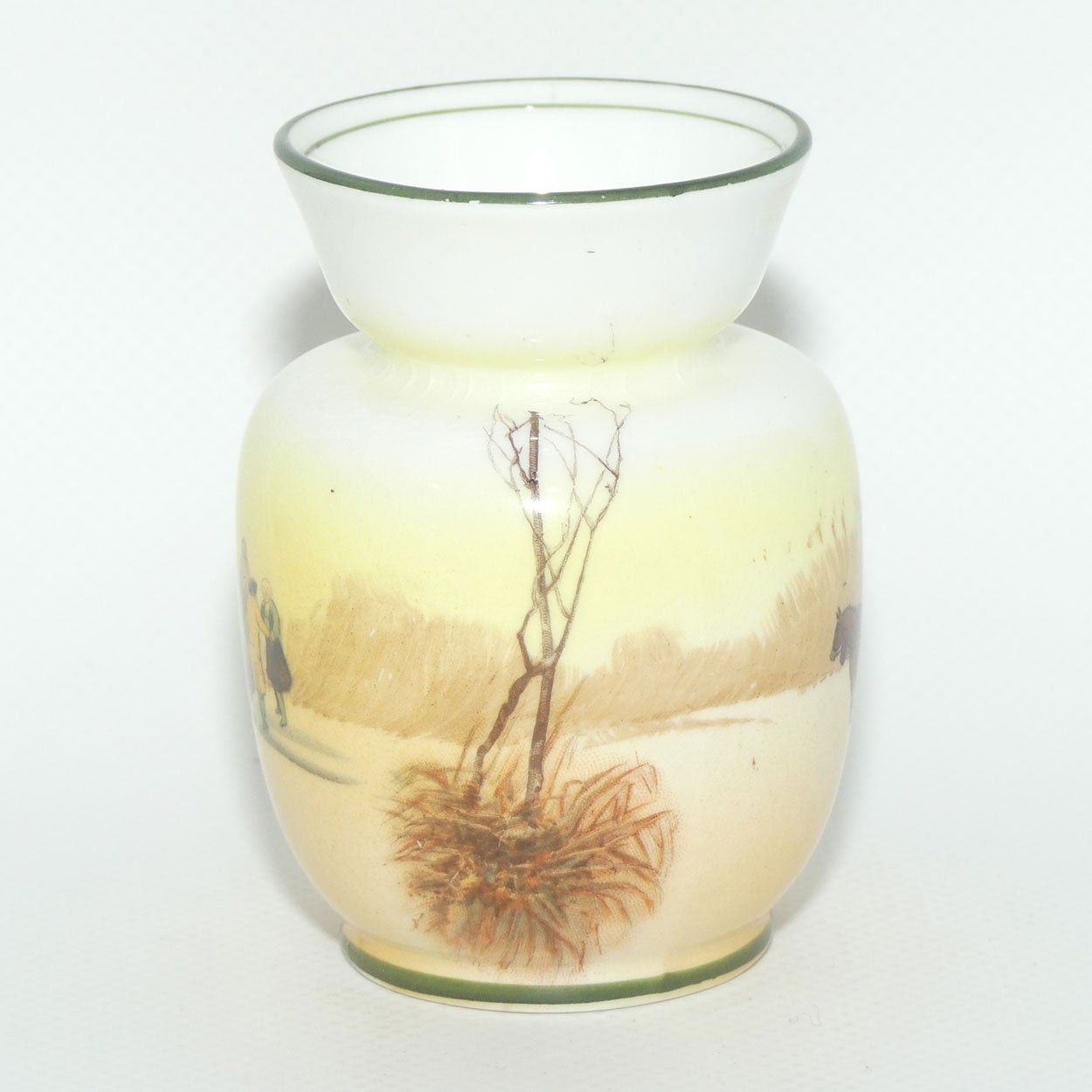 Royal Doulton Coaching Days miniature vase | Snow