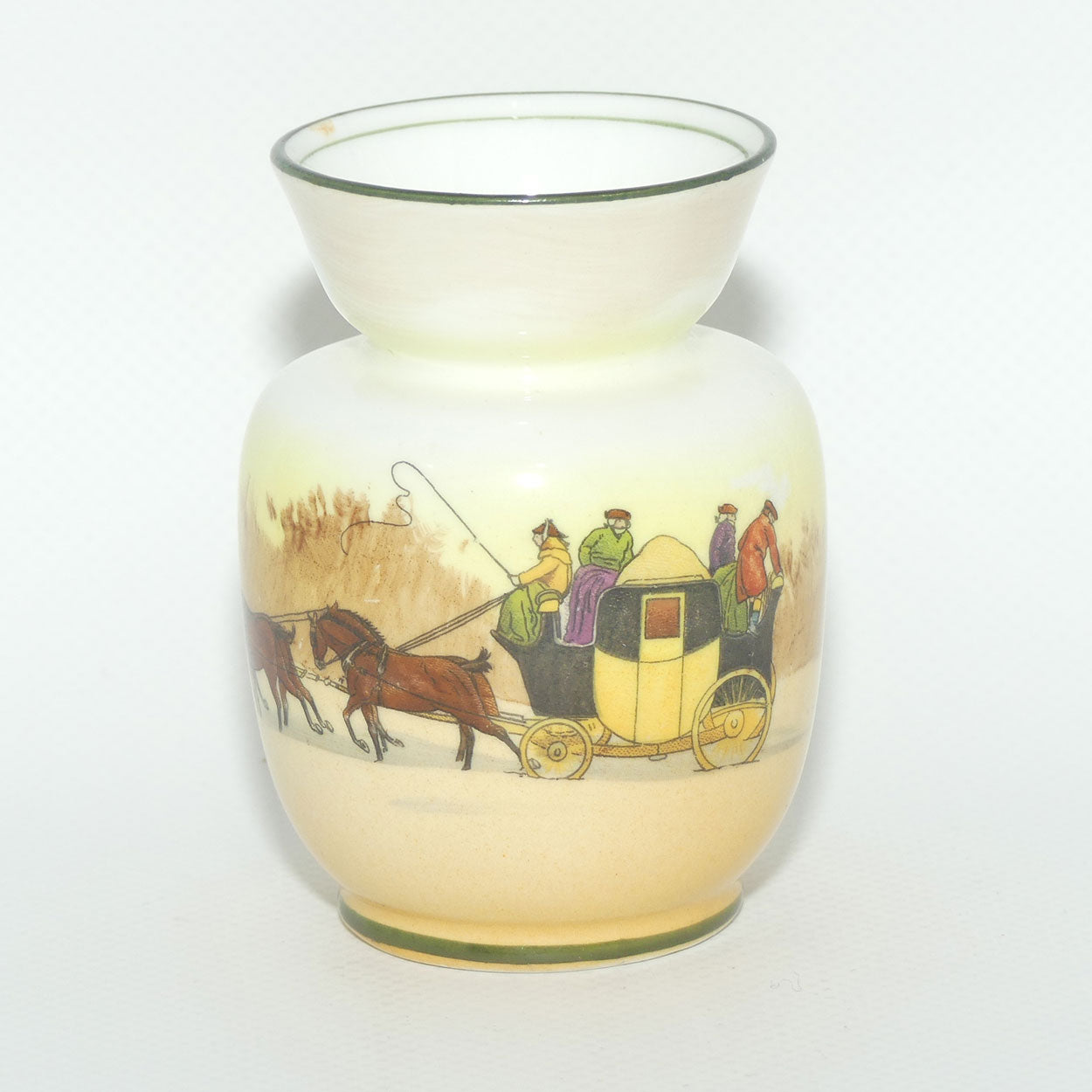 Royal Doulton Coaching Days miniature vase | Snow