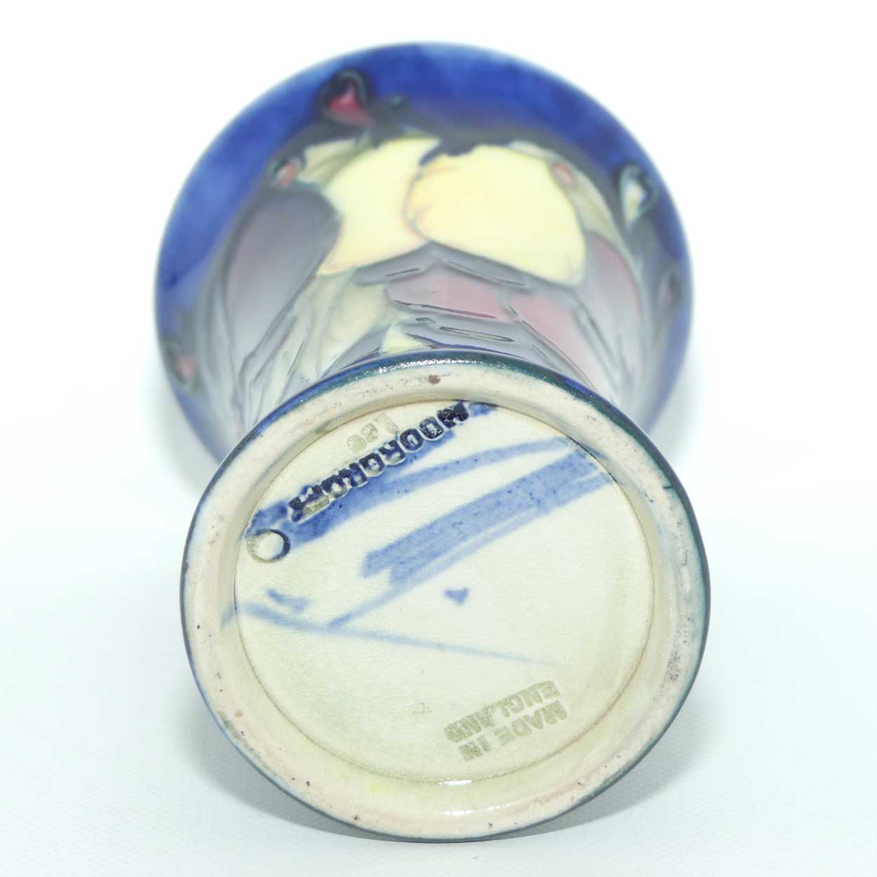 William Moorcroft Wisteria miniature trumpet vase