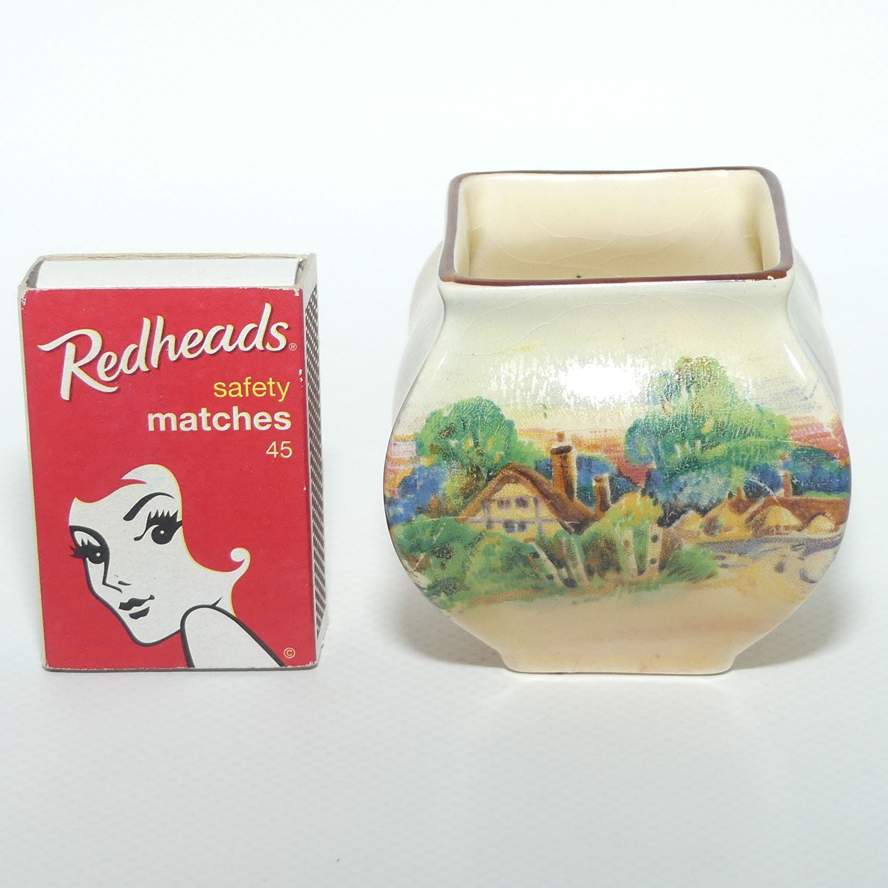 Royal Doulton Summertime in England miniature vase D6131