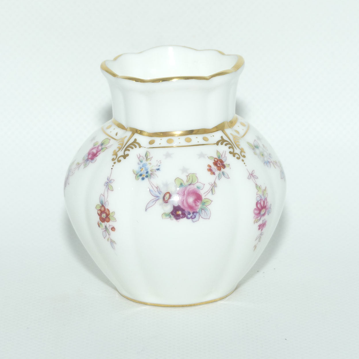 Royal Crown Derby Royal Antoinette vase | 8cm tall