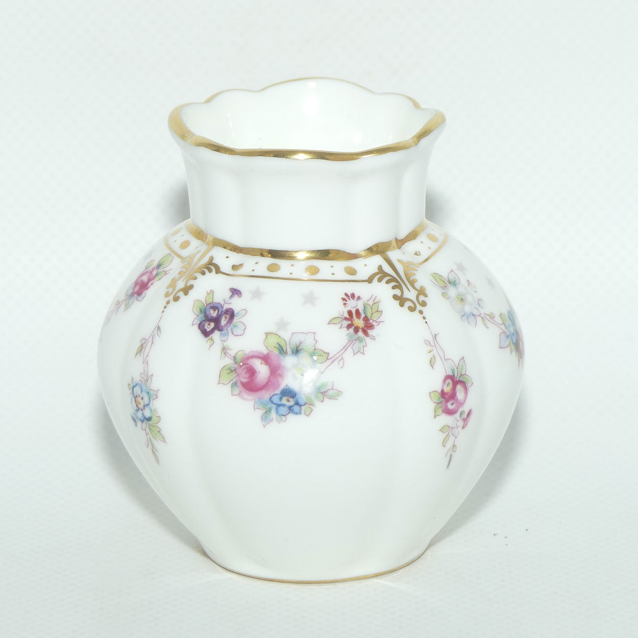 Royal Crown Derby Royal Antoinette vase | 8cm tall
