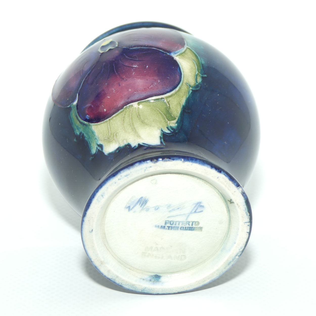 William Moorcroft Pansy small vase | #2 | Shape 146