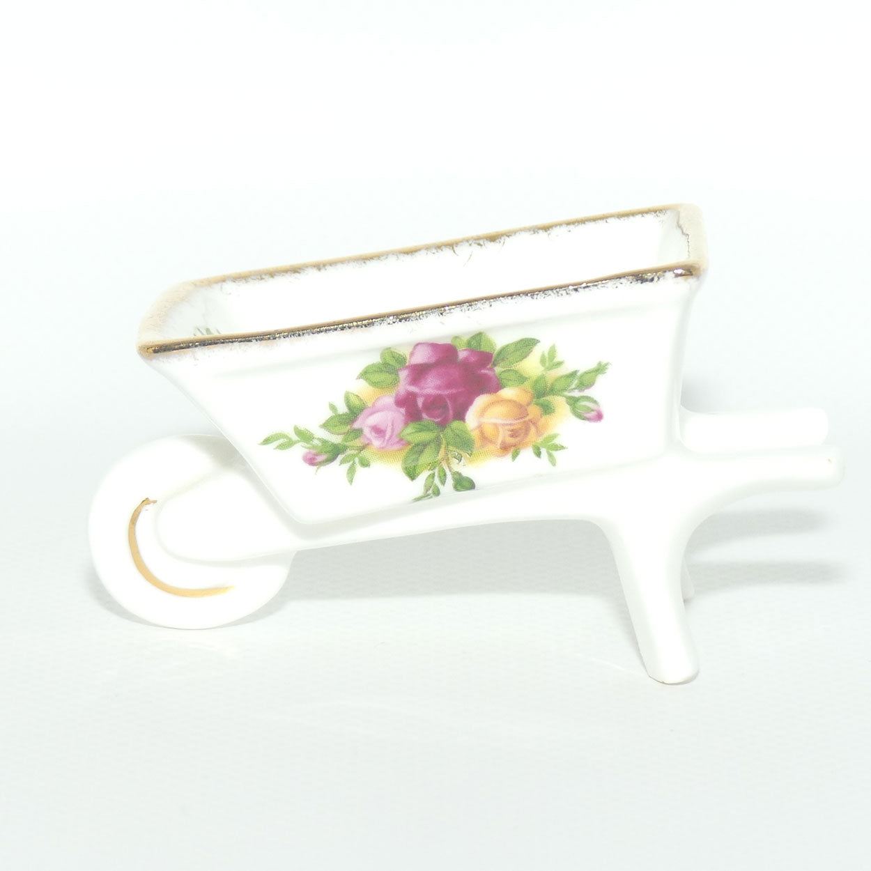 Royal Albert Bone China England Old Country Roses Wheelbarrow | Miniature