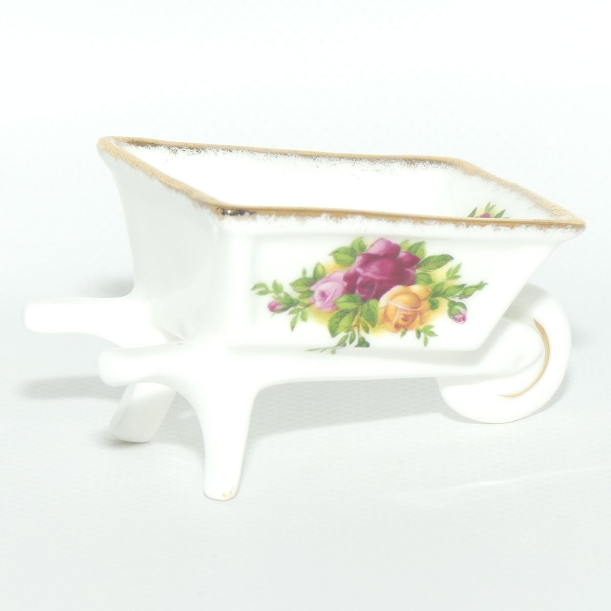 Royal Albert Bone China England Old Country Roses Wheelbarrow | Miniature