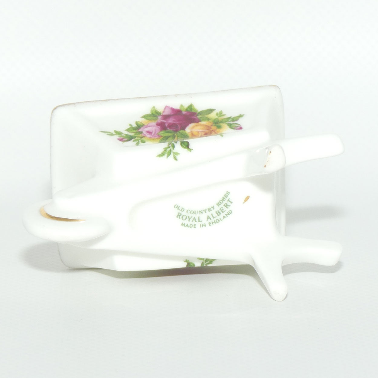 Royal Albert Bone China England Old Country Roses Wheelbarrow | Miniature