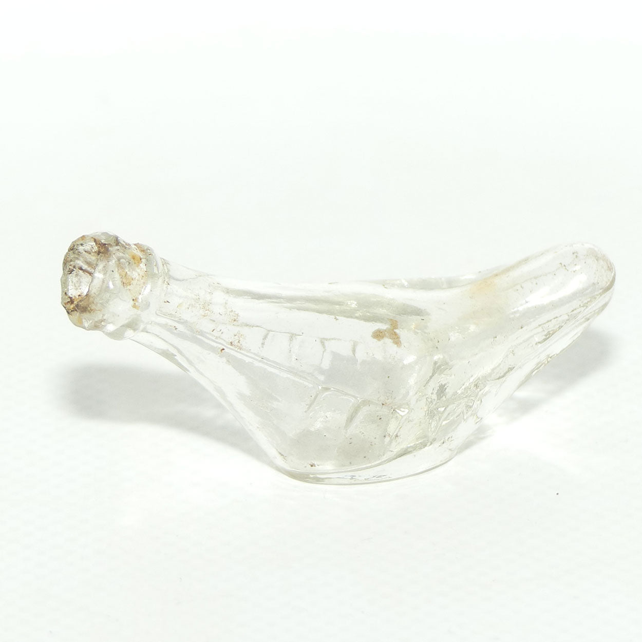 Miniature size clear glass banana shape feeder bottle | Medicine #1