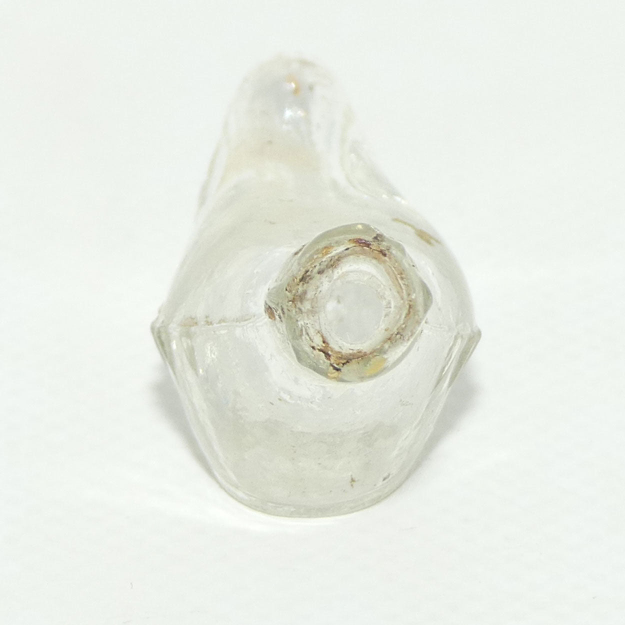 Miniature size clear glass banana shape feeder bottle | Medicine #1