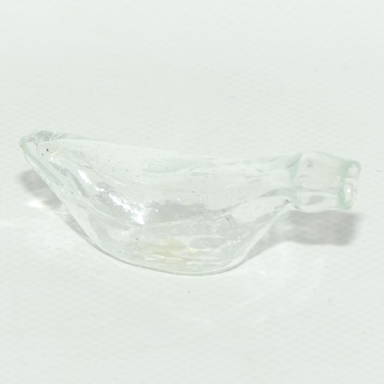 Miniature size clear glass banana shape feeder bottle | Medicine #2