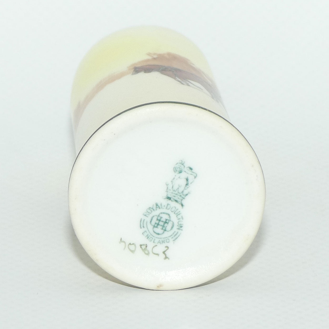 Royal Doulton Coaching Days miniature Cylindrical vase E3804 #1