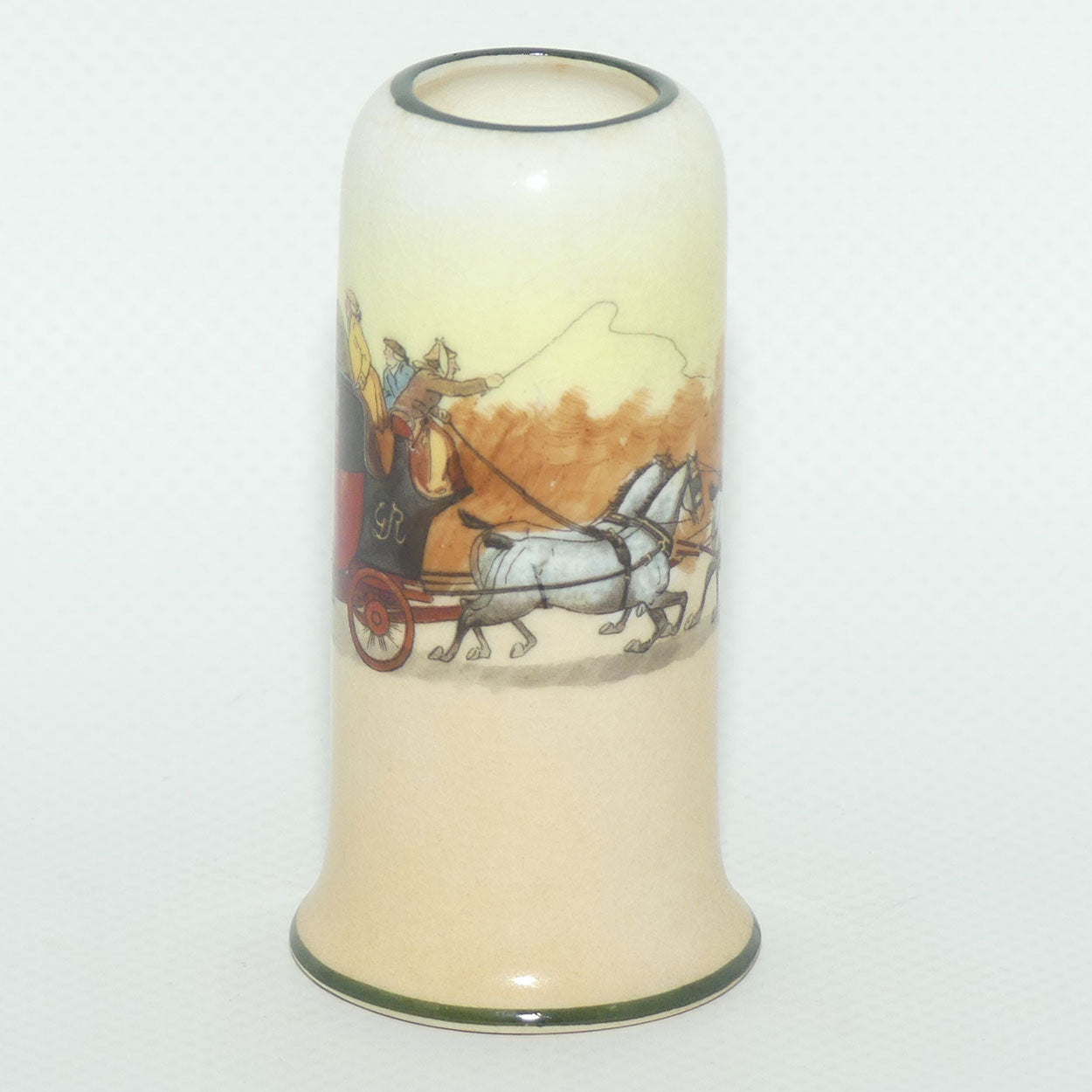 Royal Doulton Coaching Days miniature Cylindrical vase #2