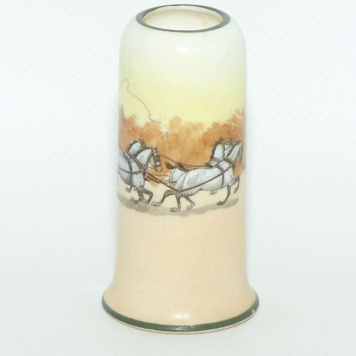 Royal Doulton Coaching Days miniature Cylindrical vase #2