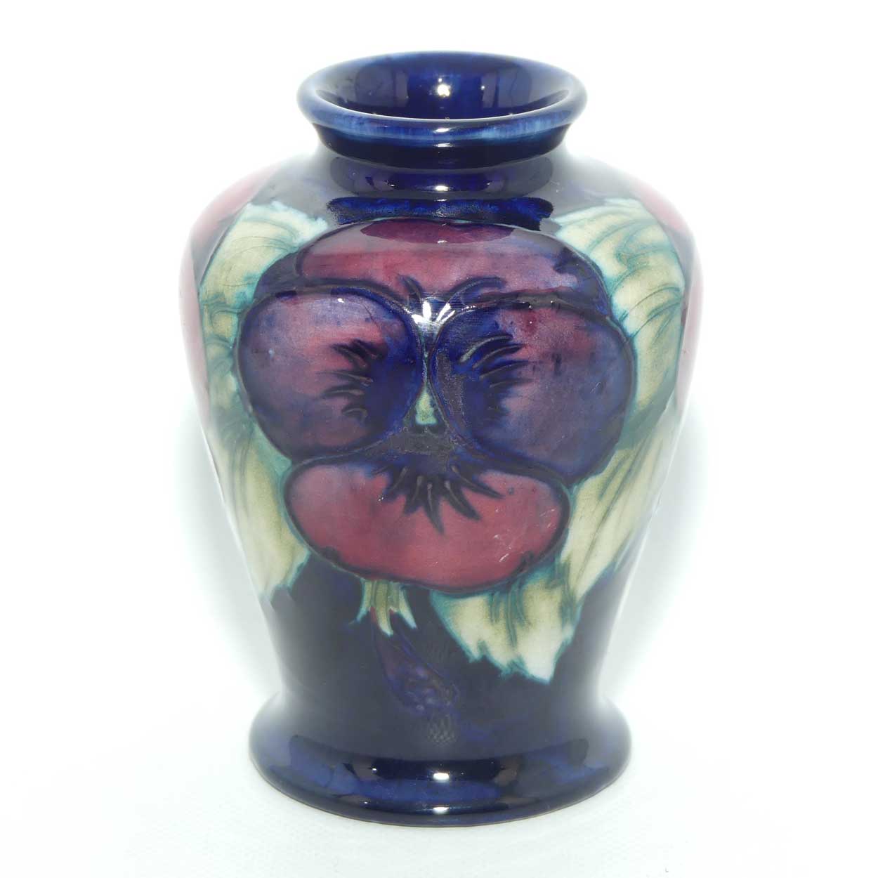William Moorcroft Pansy miniature vase